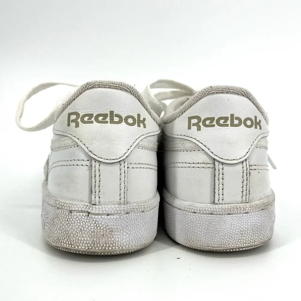 Reebok Classic White Leather Rainbow Eyelet‎ Tennis Shoes Sneakers (6)